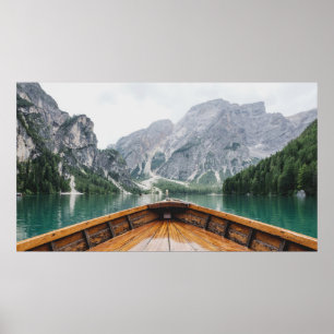 Poster Lago di Braies, Pragser Wildsee - Lac Prags Italie
