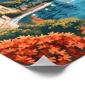 Poster Lago di Como Italia Travel Art Vintage (Coin)