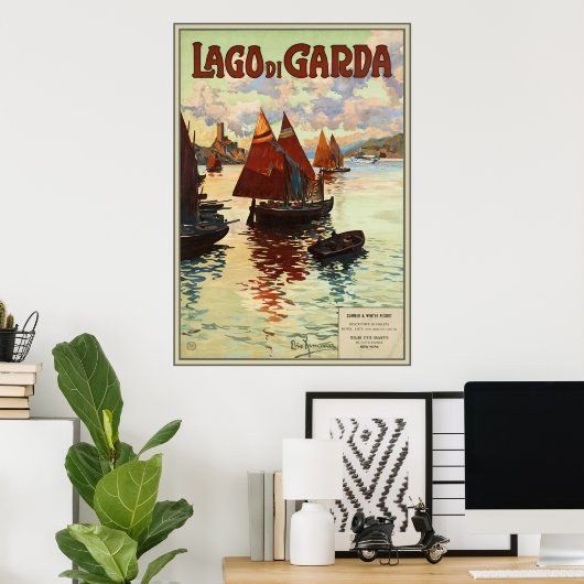 Poster Lago di Garda (Bureau à domicile)