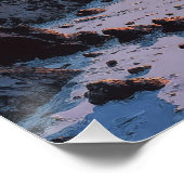 Poster Lagon au coucher du soleil (Coin)