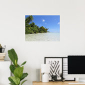 Poster Lagon bleu de Rangiroa (Bureau à domicile)