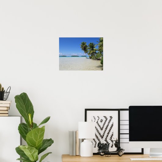 Poster Lagon bleu de Rangiroa (Bureau à domicile)