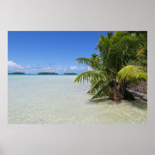 Poster Lagon bleu de Rangiroa (Devant)