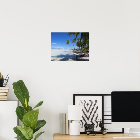 Poster Lagon bleu de Rangiroa (Bureau à domicile)