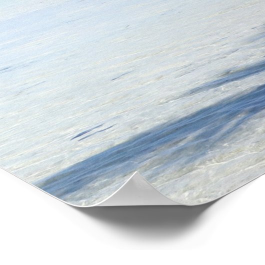 Poster Lagon Bleu de Rangiroa Palmiers (Coin)