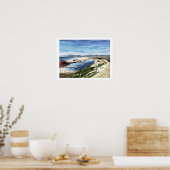 Poster Lagon de Playa del Rey. Aquarelle par rue Jenn (Cuisine)