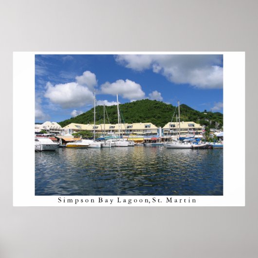 Poster Lagon de Simpson Bay (Devant)