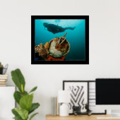 Poster Lagon de Truk - Fujikawa Maru - Telegraph on Bow (Bureau à domicile)