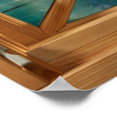 Poster Lagoon - Lake Calming Faux Fake Window (Coin)