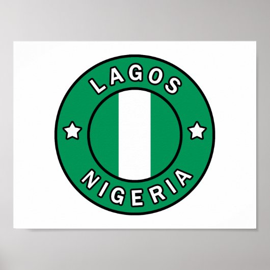 Poster Lagos Nigeria (Devant)