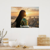 POSTER LAGOS - NIGÉRIA (Cuisine)
