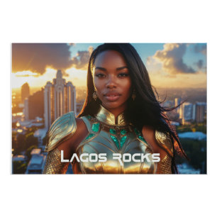 POSTER LAGOS - NIGERIA - AFRIQUE