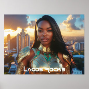 POSTER LAGOS - NIGERIA - AFRIQUE