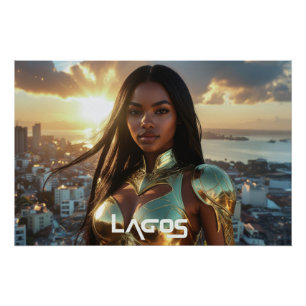 POSTER LAGOS - NIGERIA - SUPERHÉROS