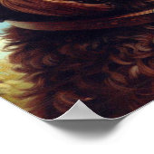 Poster Lagotto vintage Romagnolo Peinture (Coin)