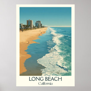 Poster Laguna Beach California Art Print Côte pittoresq