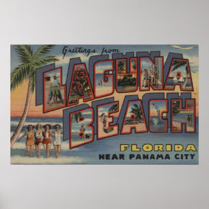 Poster Laguna Beach, la Floride - grandes scènes de