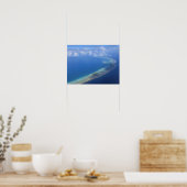 Poster Lagune bleue de Rangiroa depuis l'avion (Cuisine)