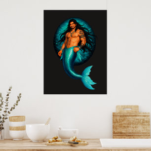 Poster Lagune de Merbear - Marais de la marée de Cheydan