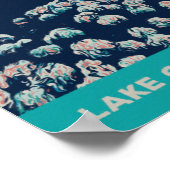 Poster Lagune des Açores de 7 villes illustration Portuga (Coin)