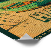 Poster Lahaina Maui Hawaii Retro Sunset Souvenir 1950 (Coin)