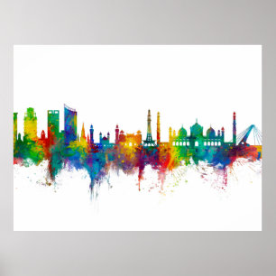Poster Lahore Pakistan Skyline