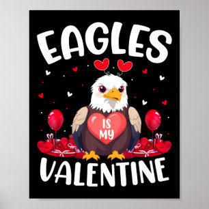 Poster L'aigle est mon amour de la Saint-Valentin Cœurs A
