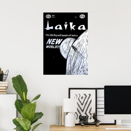 Poster Laika comic cover (Bureau à domicile)