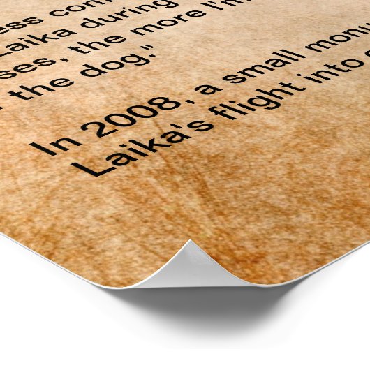 Poster Laika, le premier chien dans l'espace (Coin)