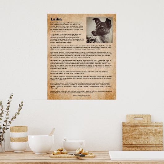 Poster Laika, le premier chien dans l'espace (Cuisine)