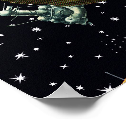 Poster Laika — Sovietwave, Gagarine, art spatial (Coin)