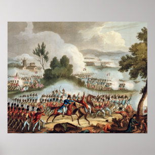 Poster L'aile gauche de l'armée britannique en action au