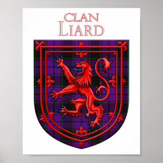 Poster Laird Tartan Scottish Plaid Lion Rampant