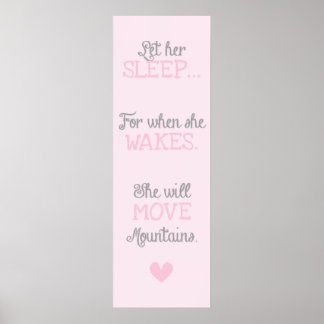 Poster Laisse-la dormir.