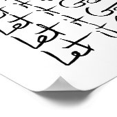 Poster Laisse-le partir ! Citation calligraphie motivatio (Coin)