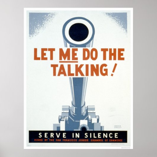 Poster Laisse-moi faire le Talking ! Servir en silence -  (Devant)