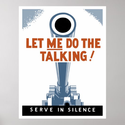 Poster Laisse-Moi Parler ! Servir En Silence (Devant)