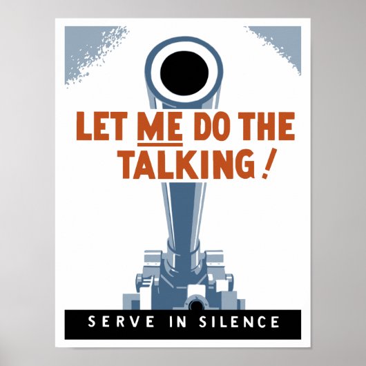 Poster Laisse-Moi Parler ! Servir En Silence (Devant)