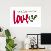 Poster Laisse-moi semer l'amour (Bureau à domicile)