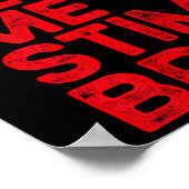 Poster Laisse-Moi Stim Bro Drôle Sensibilisation sur l'au (Coin)