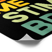 Poster Laisse-moi Stim Bro Funny Sensibilisation sur l'au (Coin)