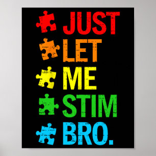 Poster Laisse-Moi Stim Bro Sensibilisation sur l'autisme 