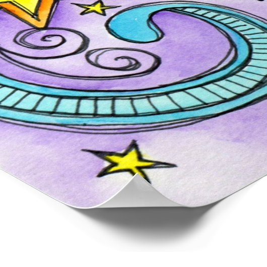 Poster Laisse Un Peu Éclairer (Coin)