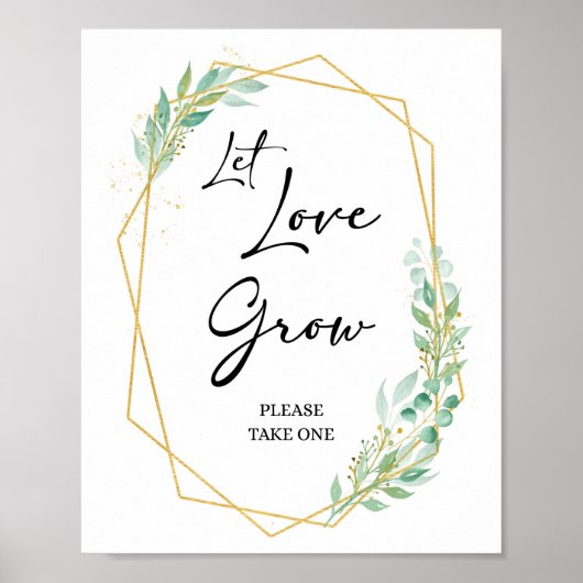 Poster Laisser Croissance Amour S'Il Vous Plaît Prendre U (Devant)