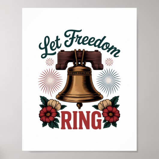 Poster Laisser la liberté sonner Bell Patriotique (Devant)