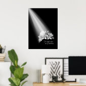 Poster Laisser La Lumière Éclater De L'obscurité Noir Et (Bureau à domicile)