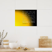 Poster Laisser la lumière rayonner de l'obscurité (Cuisine)