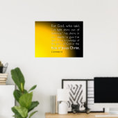 Poster Laisser la lumière rayonner de l'obscurité (Bureau à domicile)