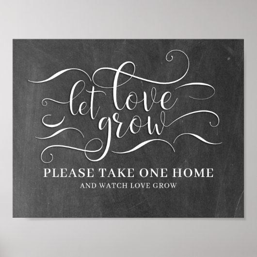 Poster Laisser l'amour grandir signe Mariage (Devant)