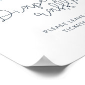 Poster Laisser L'Aventure Commencer Baby shower Déchets R (Coin)